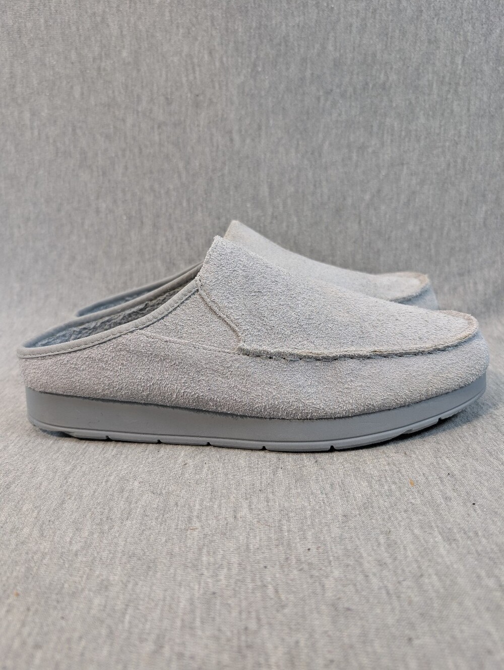Sperry Moc-Sider Mule Shoes Men's 9M Grey Suede